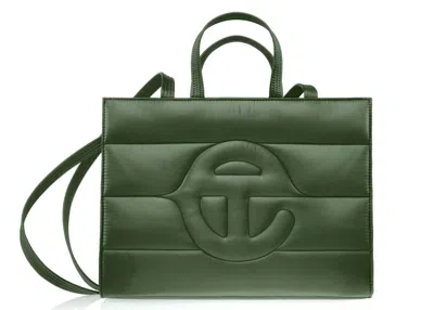 Pre-owned Telfar Medium Puff Shopper In Green
