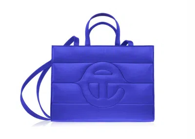 Pre-owned Telfar Medium Puff Shopping Bag In Painter's Tape