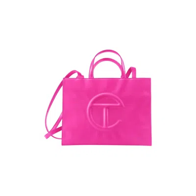 Pre-owned Telfar Medium Shopping Bag 'azalea' In Pink
