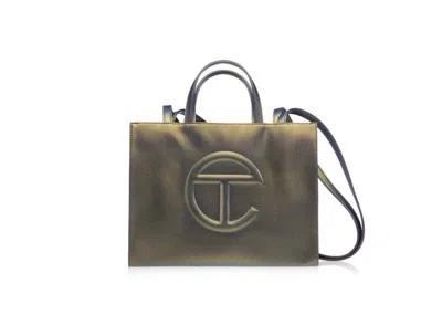 Pre-owned Telfar Medium Shopping Bag In Acid