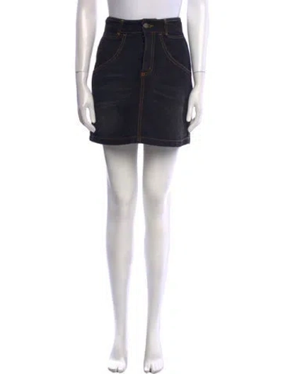 Pre-owned Telfar Mini Skirt In Black