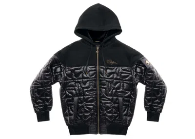 Pre-owned Telfar Moose Knuckles X  Quilted Hoodie In Black