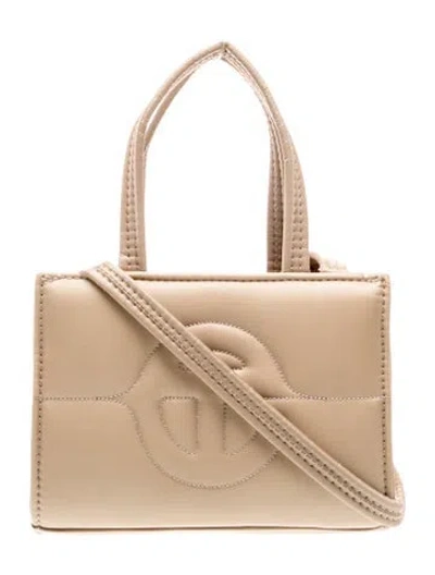 Pre-owned Telfar Nylon Shoulder Bag In Neutral