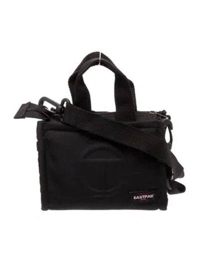 Pre-owned Telfar Nylon Weekender Bag In Black