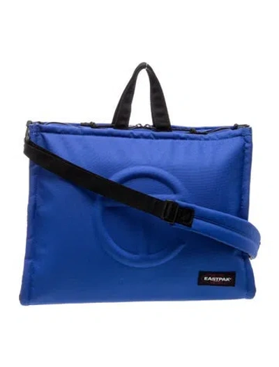 Pre-owned Telfar Nylon X Eastpak Medium Shopper Bag Medium In Blue