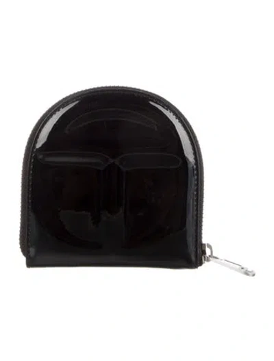Pre-owned Telfar Patent Leather Wallet In Black