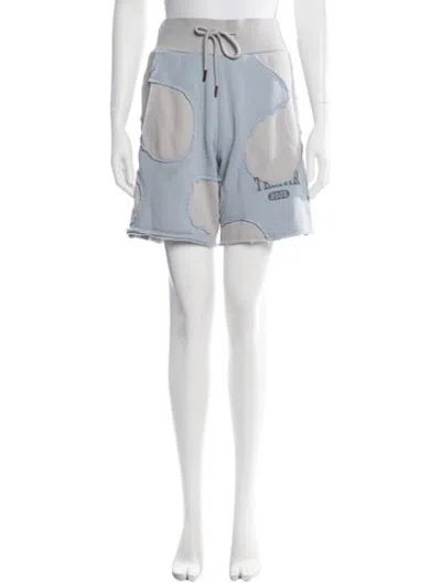 Pre-owned Telfar Patterned Knee-length Shorts In Blue/white