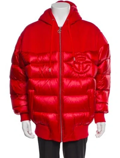 Pre-owned Telfar Puffer Coat W/ Tags In Red
