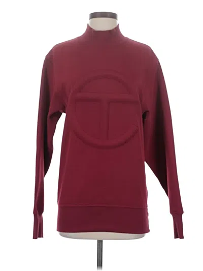 Pre-owned Telfar Pullover Sweater In Burgundy