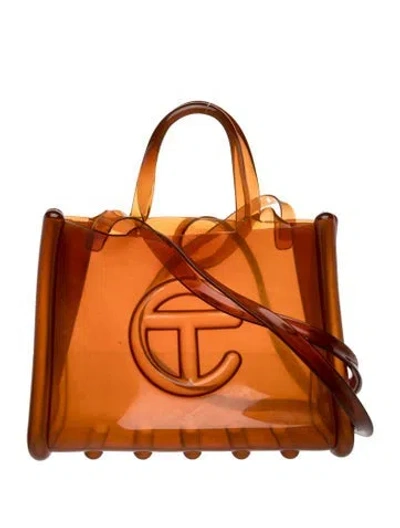 Pre-owned Telfar Pvc Shoulder Bag In Orange