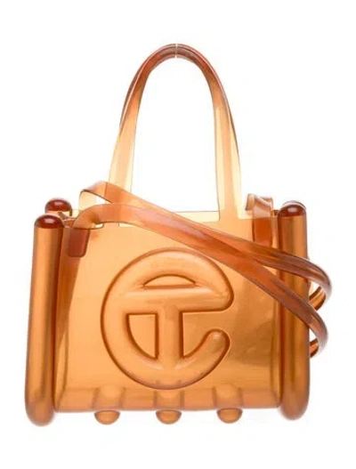 Pre-owned Telfar Pvc Shoulder Bag In Orange