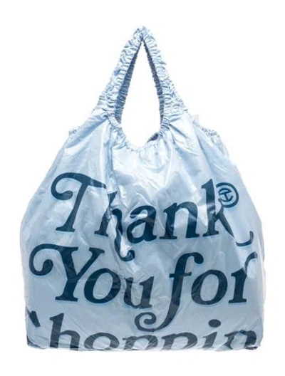 Pre-owned Telfar Pvc Tote W/ Tags In Blue