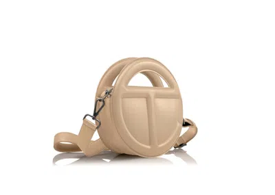Pre-owned Telfar Round Circle Bag In Cream