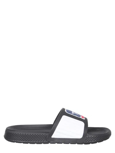 Telfar Rubber Slide Sandals In Black