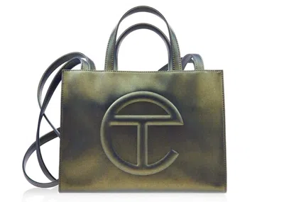 Pre-owned Telfar Shmedium Shopping Bag In Acid