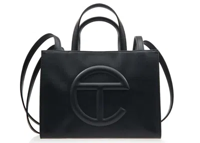 Pre-owned Telfar Shmedium Shopping Bag In Black