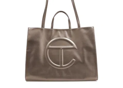 Pre-owned Telfar Shopping Bag Large In Bronze