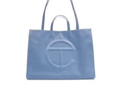 Pre-owned Telfar Shopping Bag Large In Cerulean In Blue