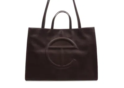Pre-owned Telfar Shopping Bag Large In Chocolate