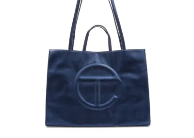 Pre-owned Telfar Shopping Bag Large In Cobalt Blue