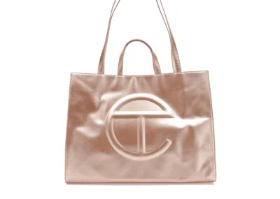 Pre-owned Telfar Shopping Bag Large In Copper