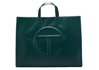 Pre-owned Telfar Shopping Bag Large In Dark Olive