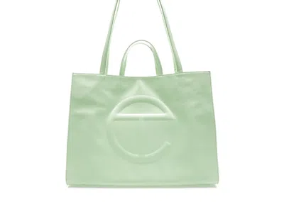 Pre-owned Telfar Shopping Bag Large In Double Mint