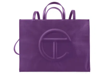 Pre-owned Telfar Shopping Bag Large In Grape