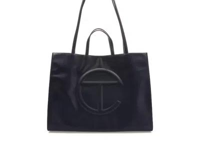Pre-owned Telfar Shopping Bag Large In Navy Blue