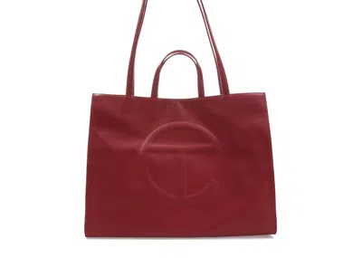 Pre-owned Telfar Shopping Bag Large In Oxblood