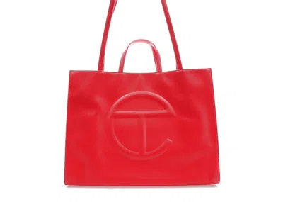 Pre-owned Telfar Shopping Bag Large In Red