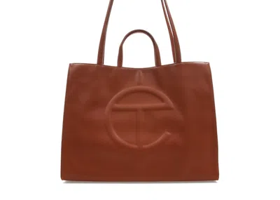 Pre-owned Telfar Shopping Bag Large In Tan