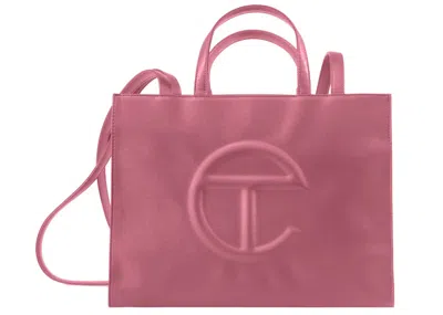 Pre-owned Telfar Shopping Bag Medium In Corned Beef