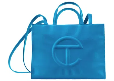 Pre-owned Telfar Shopping Bag Medium In Cyan