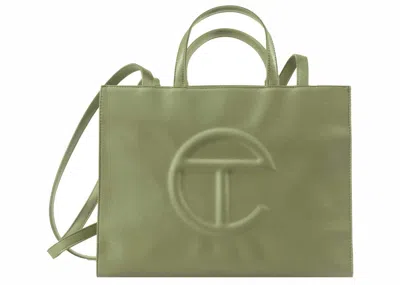 Pre-owned Telfar Shopping Bag Medium In Drab