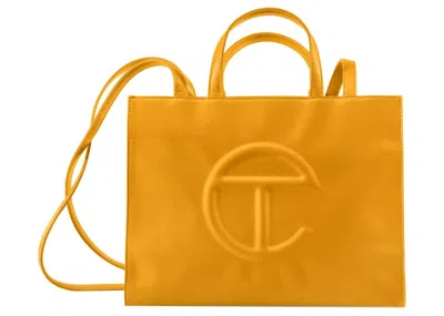 Pre-owned Telfar Shopping Bag Medium In Mustard