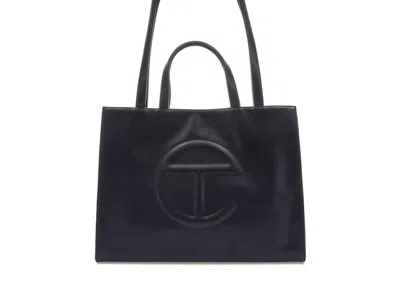 Pre-owned Telfar Shopping Bag Medium In Navy Blue