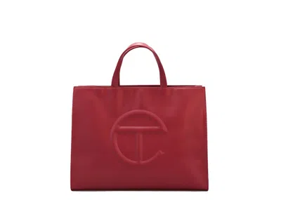 Pre-owned Telfar Shopping Bag Medium In Oxblood