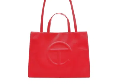 Pre-owned Telfar Shopping Bag Medium In Red