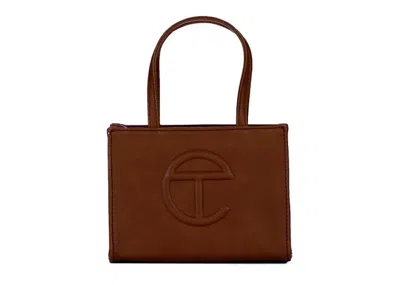 Pre-owned Telfar Shopping Bag Small In Chocolate