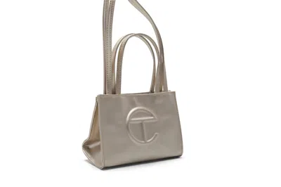 Pre-owned Telfar Shopping Bag Small In Gold
