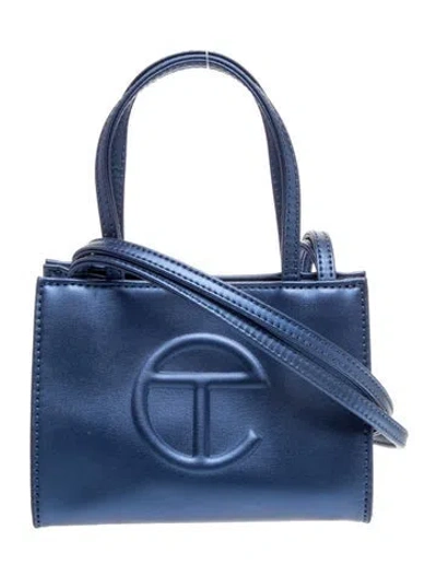 Pre-owned Telfar Signature Cobalt Shopping Bag