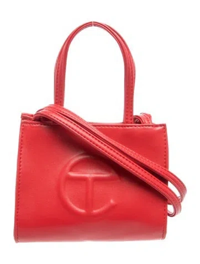 Pre-owned Telfar Signature Crossbody Bag In Burgundy