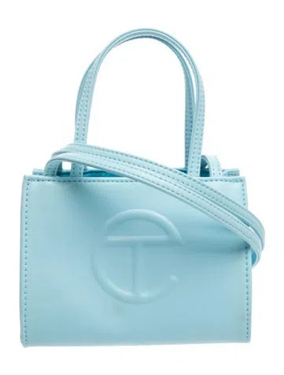 Pre-owned Telfar Signature Crossbody Bag Small In Blue