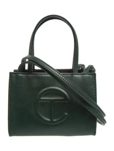 Pre-owned Telfar Signature Crossbody Bag Small In Green