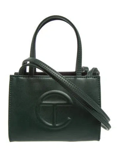 Pre-owned Telfar Signature Crossbody Bag Small In Green