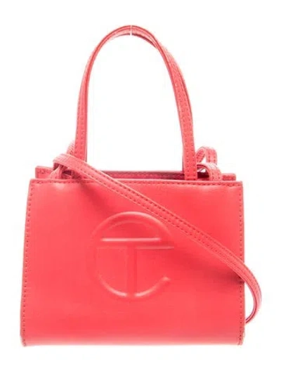 Pre-owned Telfar Signature Crossbody Bag Small In Red