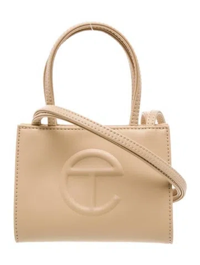 Pre-owned Telfar Signature Crossbody Bag W/ Tags In Neutral