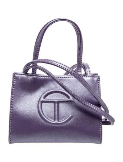 Pre-owned Telfar Signature Crossbody Bag W/ Tags In Purple