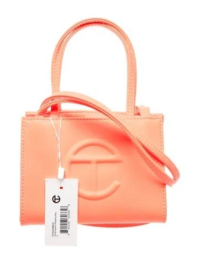 Pre-owned Telfar Signature Hazard Shopping Bag Small W/ Tags In Orange